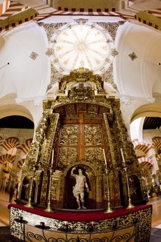 interior of Mosque-Cathedral, Cordoba, Andalusia, Spain
