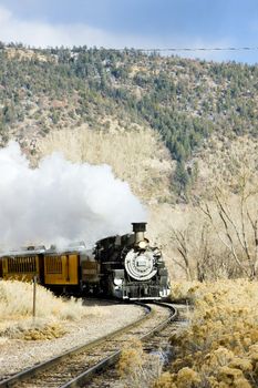 Durango and Silverton Narrow Gauge Railroad, Colorado, USA