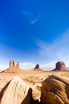 The Mittens and Merrick Butte, Monument Valley National Park, Utah-Arizona, USA