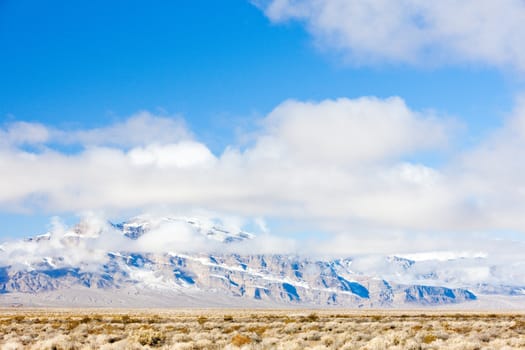 winter mountains in Nevada, USA