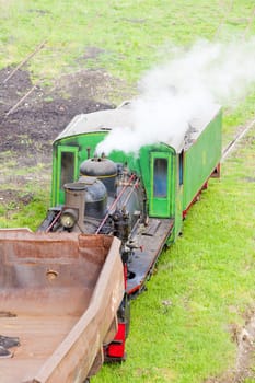 steam freight train, Kostolac, Serbia