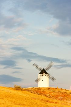 windmill, Alcazar de San Juan, Castile-La Mancha, Spain