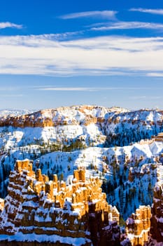 Bryce Canyon National Park in winter, Utah, USA