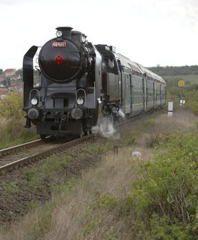 steam train (464.102), Prague - Luzna u Rakovnika, Czech Republic