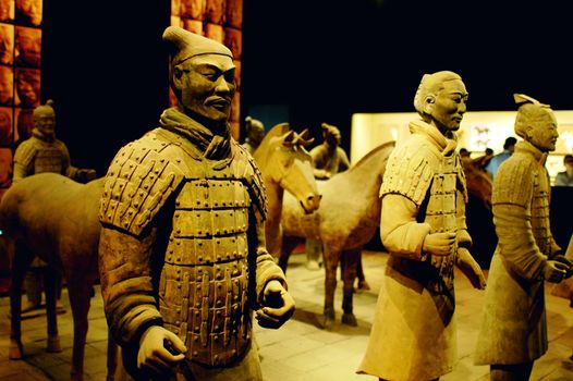 Famous Terracotta warriors and horses in Xian China