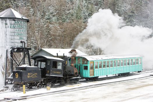 Mount Washington Cog Railway, Bretton Woods, New Hampshire, USA
