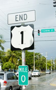 end of the road number 1, Key West, Florida, USA