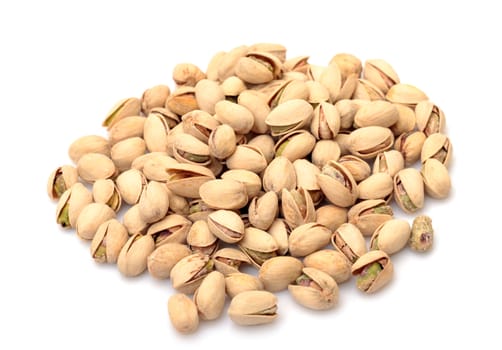 Pistachios Heap against white background