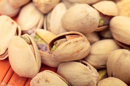 Pistachios Heap, closeup