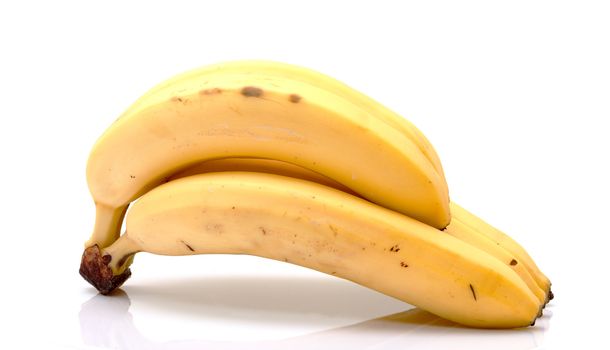 Bunch of Bananas on white background