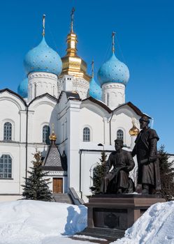 The Annunciation Cathedral is located inside the majestic Kazan's Kremlin, a Unesco world heritage.