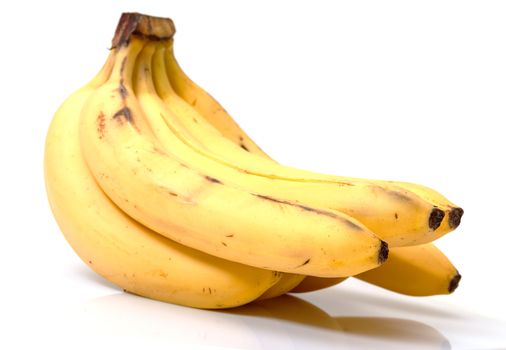 Bunch of Bananas on white background