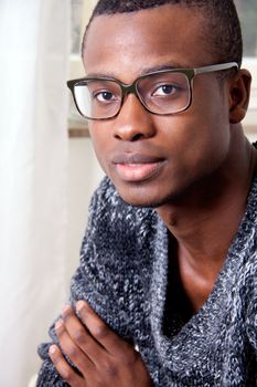 portrait of a black guy with beautiful face 