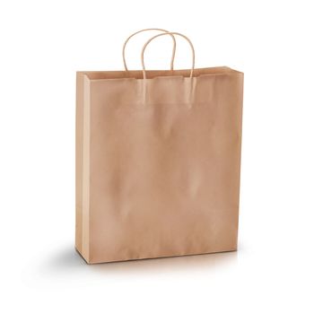 Shopping concept, empty shopping bag.