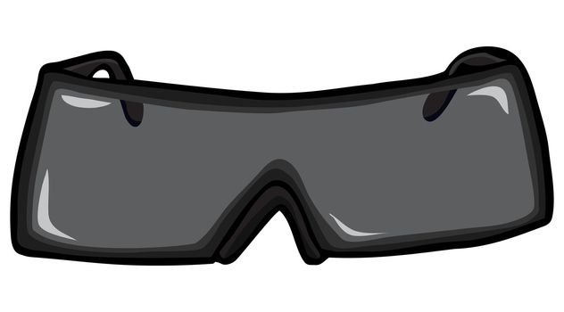 Front view of sunglasses isolated over white background
