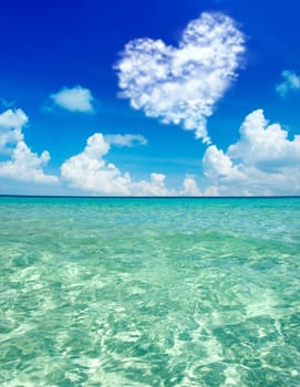 Blue water at Island Perhentian Kecil, Malaysia.