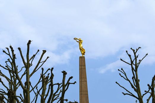 Monument of Remembrance obelisk in Luxembourg City, raised in memory of the Luxembourg soldiers who died for their country in the First World War