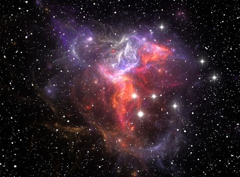 Colorful space star nebula