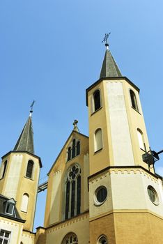 Church in the center of Luxembourg, Europe