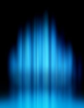 Blue blurred lights forming speed and motion background