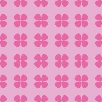 Simple and seamless pink pattern with flowers