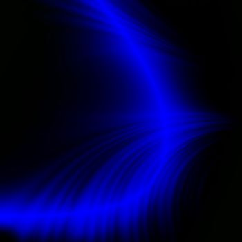 smoothed and blurred abstract wave of blue color