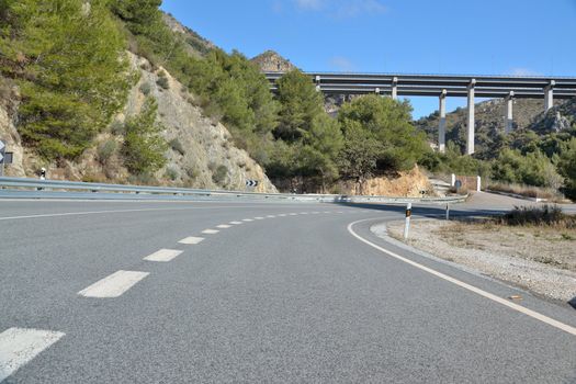 mountain road leading from Nerja in the direction of Almeria