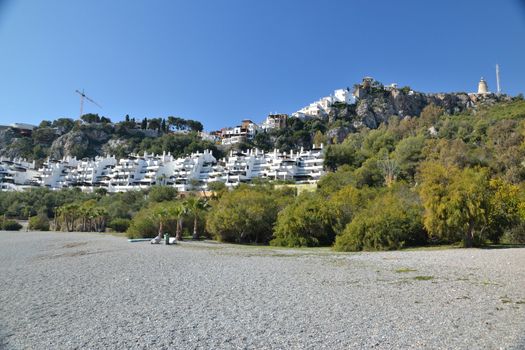 seaside town of La Herradura and its rocky coast