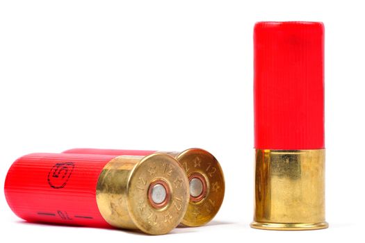 12 gauge red shtogun shells used for hunting