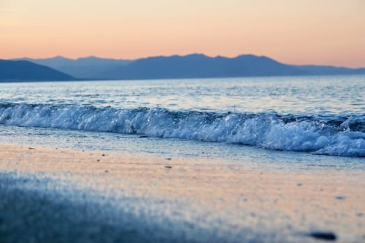 close-up of some waves in the ocean