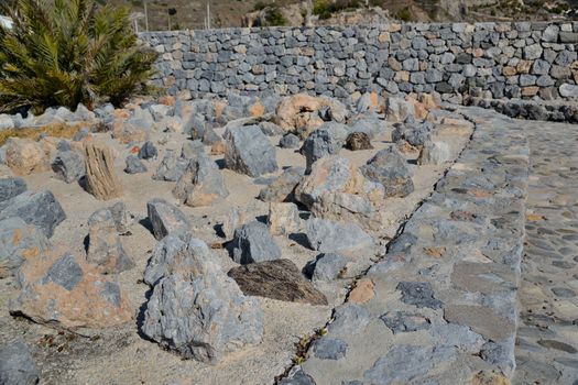stony park on the coast of La Herradura