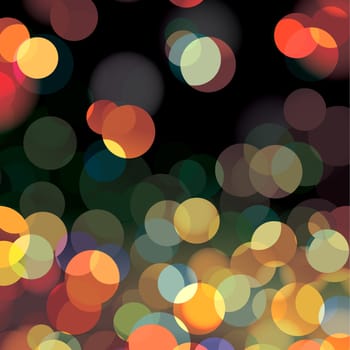 Abstract blurry circles background