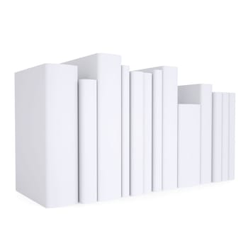 A stack of white papers. Isolated render on a white background