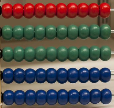 red green and blue wooden  abacus