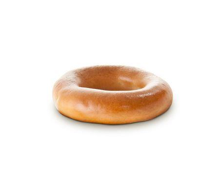 Fresh Bagel Isolated on a White Background