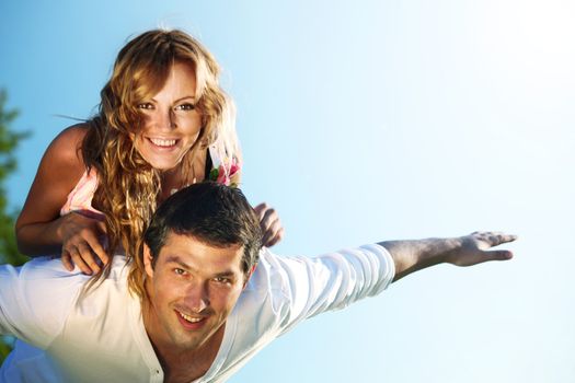 lovers in sky happy in love