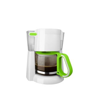 coffee machine isolated on white background with clipping path