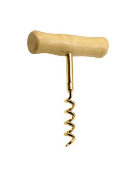 close up of bottle opener on white background with clipping path