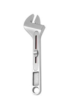 Spanner wrench the metal on a white background