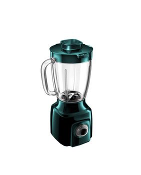 an electric blender on a white background