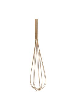 Stainless steel whisk isolated on white background