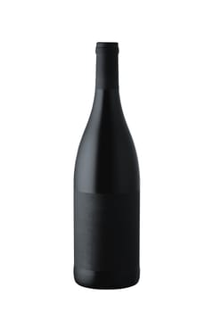  red wine bottle isolated on white backgroun