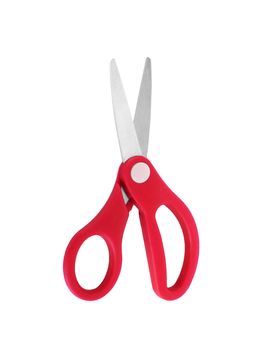red scissors isolated on a white background