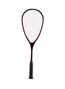Badminton racket on a white background