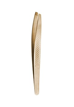 stainless steel grooming tweezers on a white background