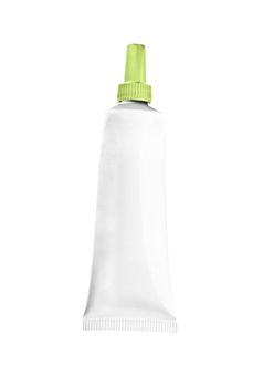 toothpaste tube isolated on white