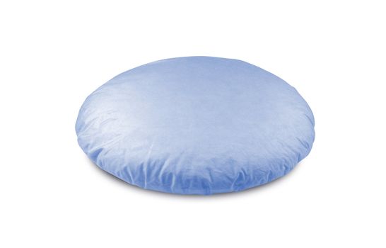 blue pillow isolated on white