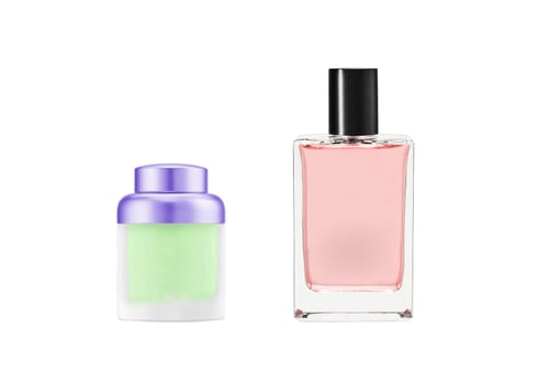 Perfume bottles isolated