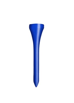 Golf tee isolated over white
