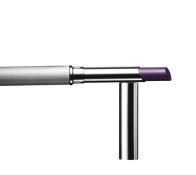 Shiny lipstick isolated on white